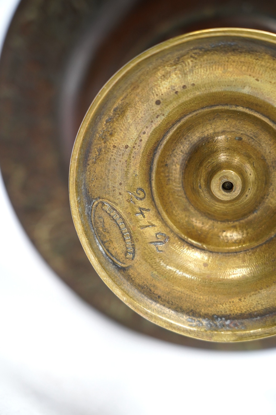 A group of electrotype copper and brass tazzas and dishes, largest 24cm diameter. Condition - fair to good